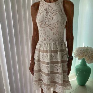 Aidan White Lace Dress  WORN ONCE!